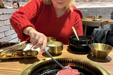 Emilia reviews a CBD Korean BBQ where you can cook your own meat