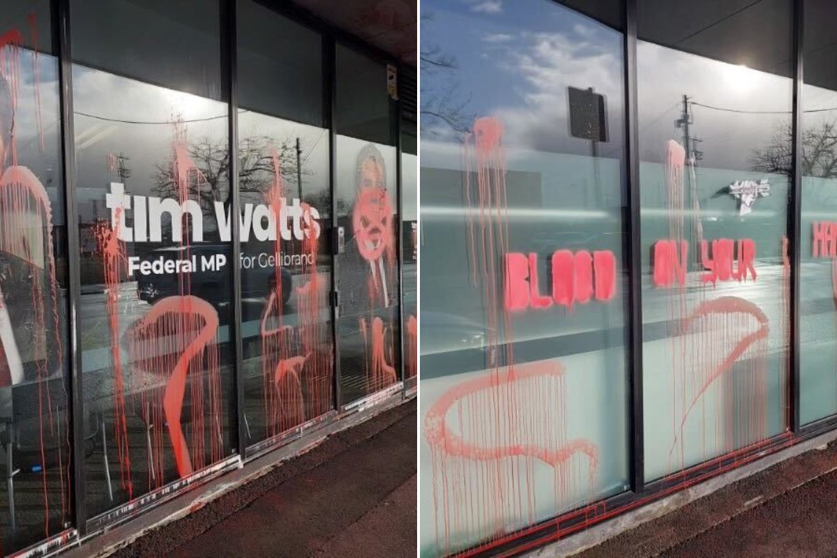 Article image for Federal MP office vandalised by protesters twice in a week