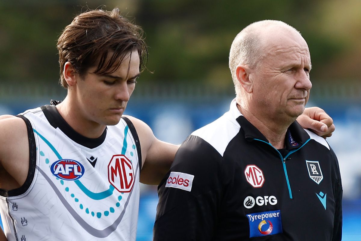 Connor Rozee comes to the defence of Ken Hinkley after 'challenging ...