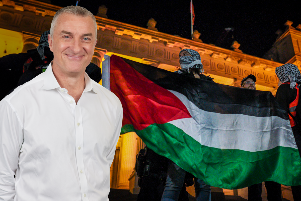 Article image for Pro-Palestine advocate and Tom Elliott clash over the actions at yesterday’s CBD protest