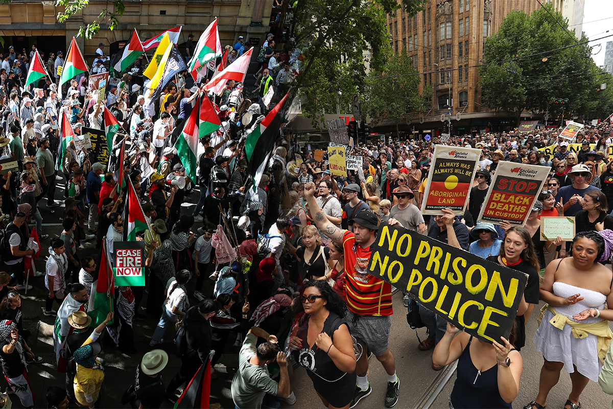 Article image for ‘Held to ransom’: Protesters cop extraordinary spray ahead of planned Australia Day protests