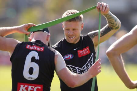 Collingwood assistant coach provides injury update on two key players