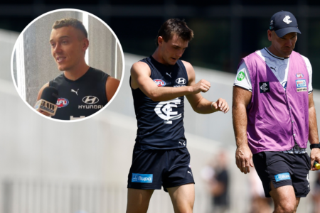 What Patrick Cripps said to Jagga Smith after ACL blow