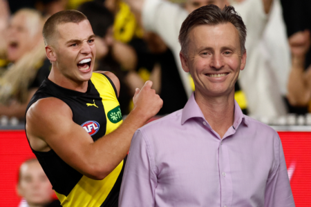 Anthony Hudson’s INCREDIBLE call of Sam Lalor’s first Richmond goal!