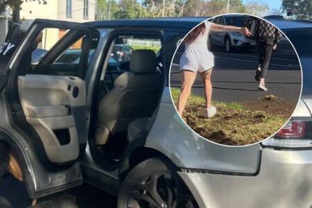 Husband speaks out after pregnant wife gets hit by stolen car in Albert Park