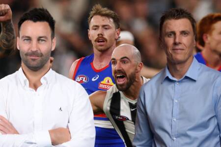‘Terrible’: Jimmy Bartel and Matthew Lloyd slam umpiring from Friday night’s match