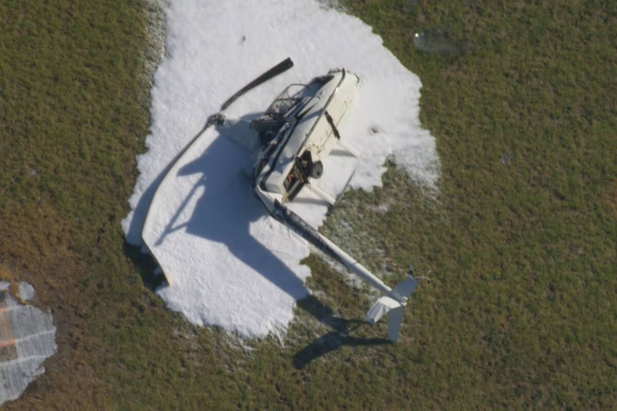 Article image for ‘Very lucky escape’: Man taken to hospital following helicopter crash in Melbourne’s south-east