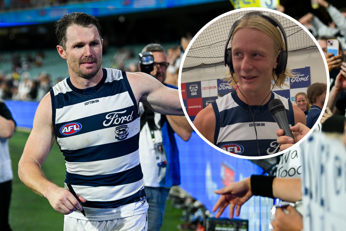Article image for Ollie Dempsey cheekily calls to put teammate on ice until finals!