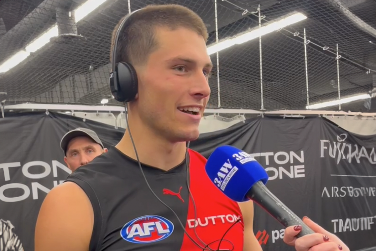 Article image for Archie Perkins admits Essendon ‘got away with one’ in tight victory over North Melbourne