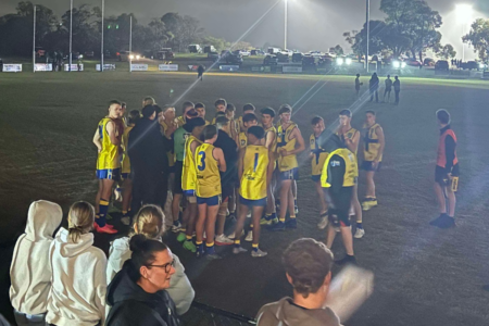 Lights go out in the final moments of thrilling local footy match
