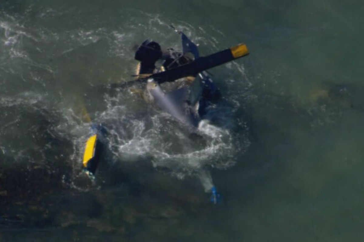 Article image for The latest details as helicopter plunges into water off Bellarine Peninsula