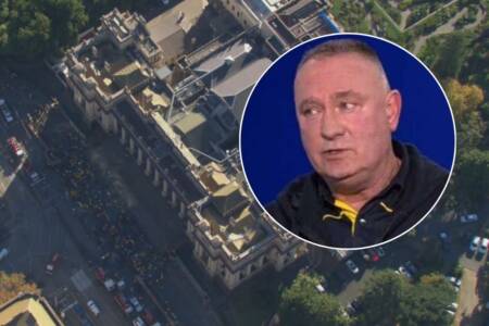 Peter Marshall goes off on ‘dirty’ government tricks amid Parliament House protest