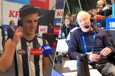 Nick Daicos’ funny reaction to first contested mark and hearing Tim Lane’s voice!