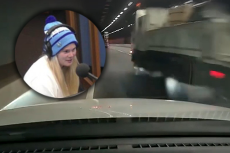 3AW Breakfast producer details frightening near collision with truck in the Domain Tunnel
