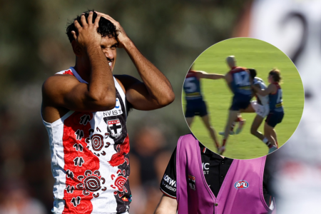 Dees forward in hot water after big bump on St Kilda’s Wanganeen-Milera