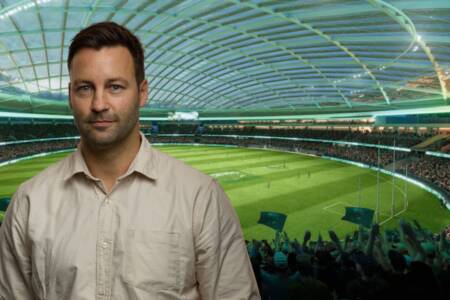 ‘Plan is too small’: Jimmy Bartel’s left-field idea for the new stadium in Tasmania