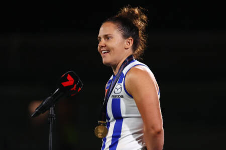 North Melbourne AFLW star launches strong defence of competition