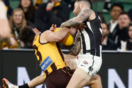 3AW commentary team reacts to Jeremy Howe and Jai Newcombe’s BRUTAL head clash