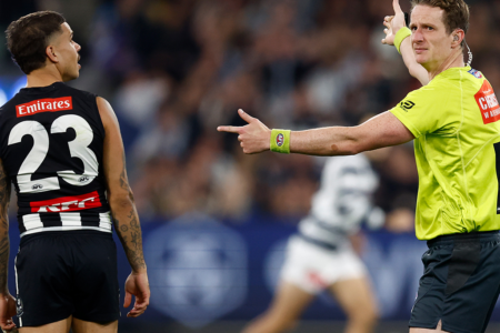 Matthew Richardson reviews the poor umpiring standards from Collingwood’s heartbreaking loss