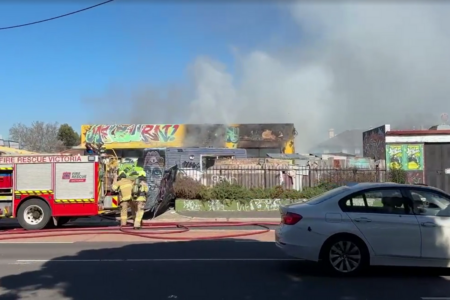 ‘Suspicious’ fire breaks out at abandoned building in Melbourne’s north-east