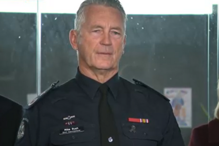 Victoria Police top cop calls for police killer suspect to surrender peacefully