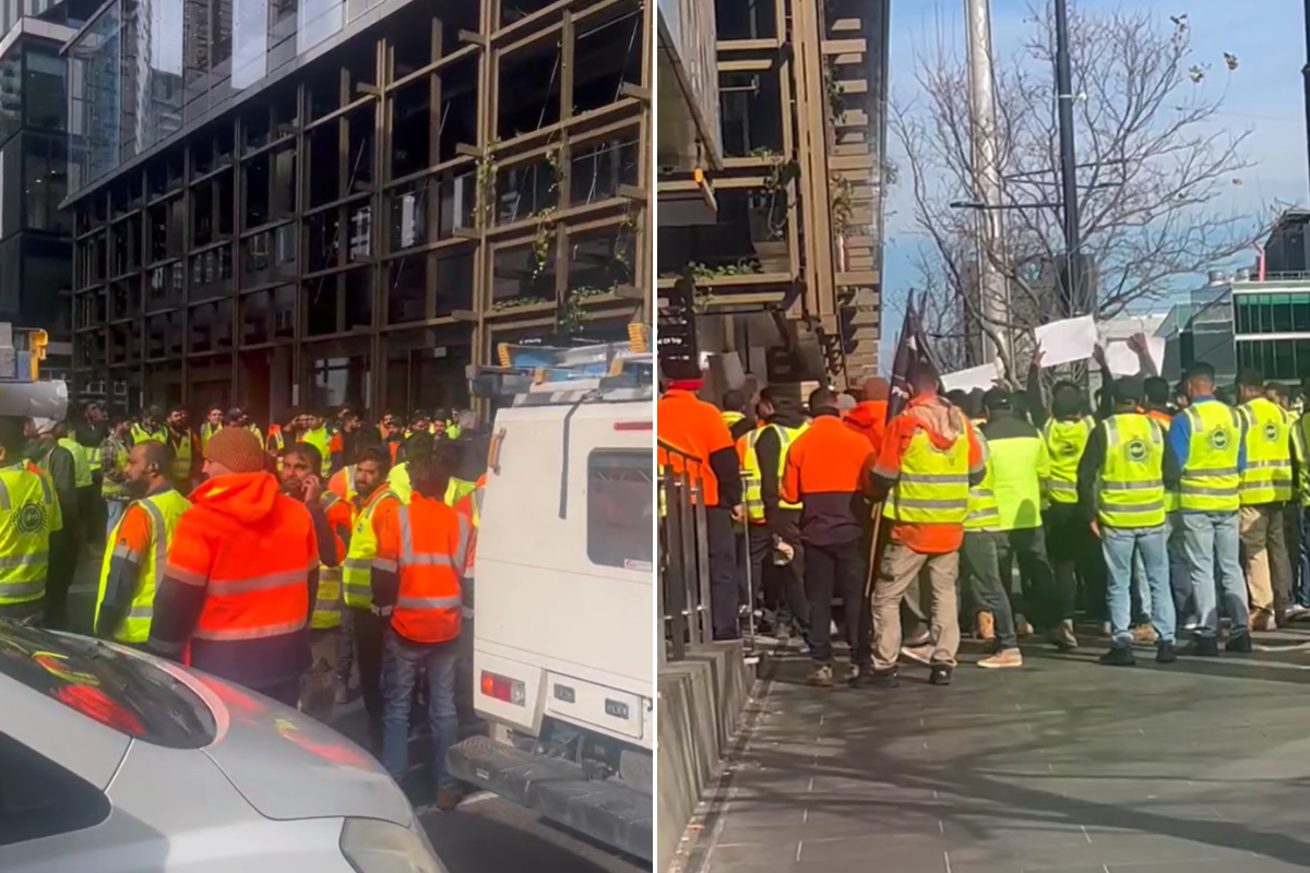 Article image for Why protesters have gathered outside the 3AW building