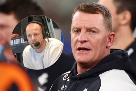 Sam Docherty’s reaction to Michael Voss staying as Carlton coach