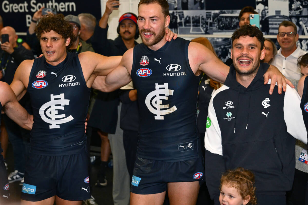 Article image for What Harry McKay thinks of simmering Charlie Curnow trade tensions