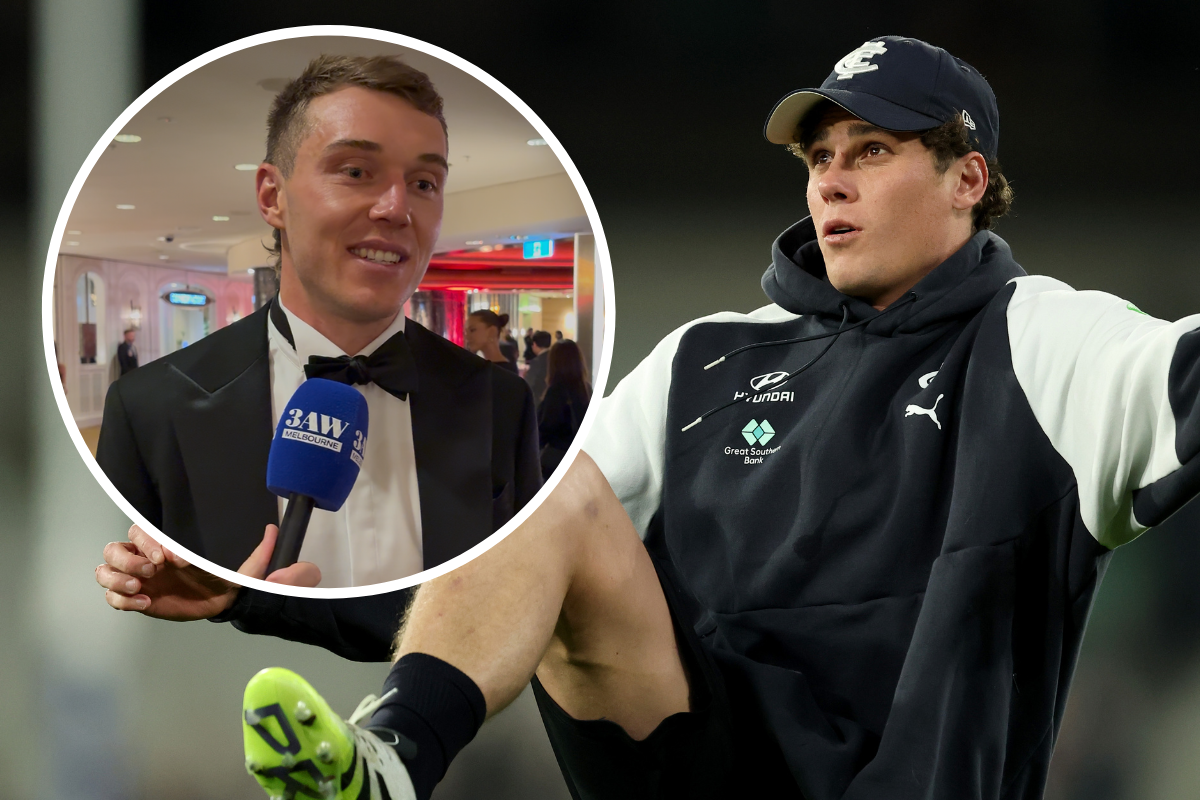 Article image for Carlton captain breaks silence on future of Charlie Curnow