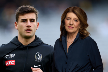 Caroline Wilson calls out three footy figures for swearing on live TV