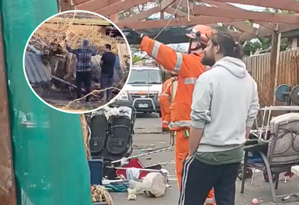 Article image for Tornado lifts man into the air in Melbourne’s west