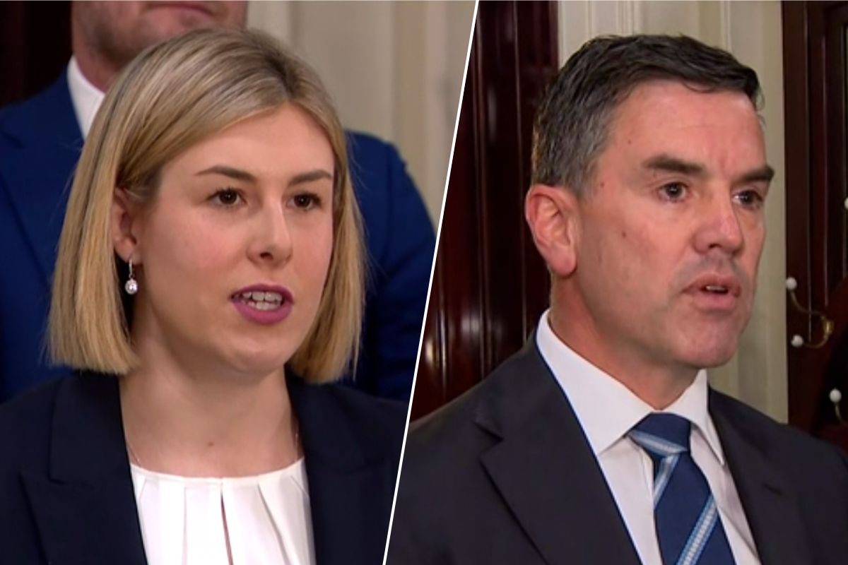 Article image for What Jess Wilson and Brad Battin had to say straight after the Liberal leadership spill