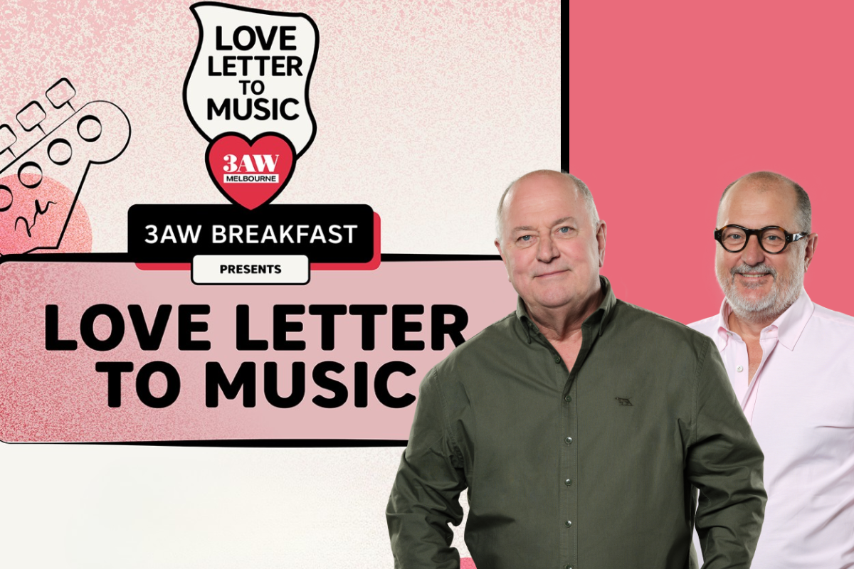 Article image for Customise your 3AW Breakfast Love Letter to Music t-shirt!