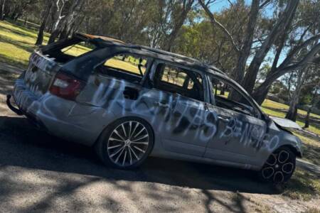 Car firebombed in Bendigo with graffiti referencing Premier Jacinta Allan