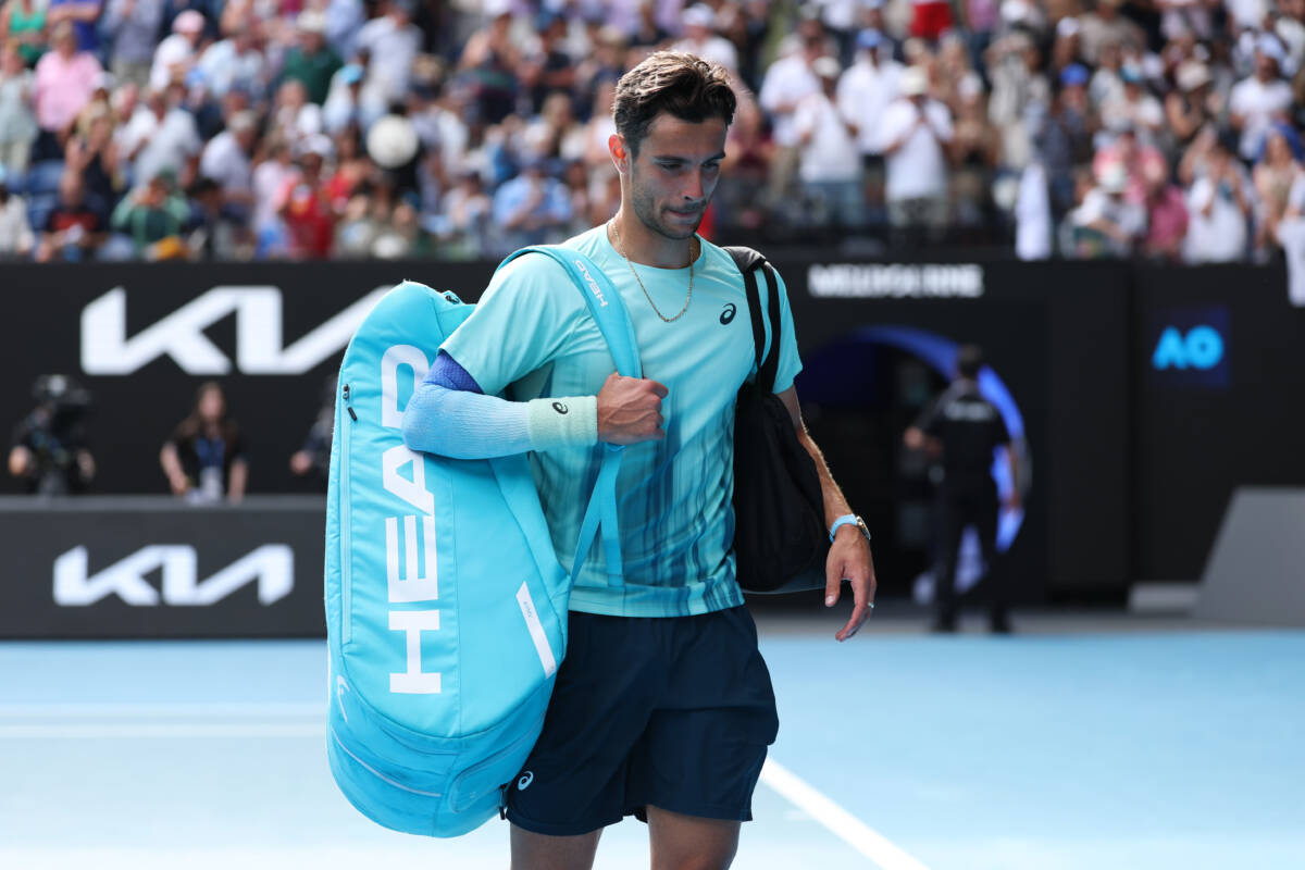 Article image for Lorenzo Musetti retires in Australian Open shock