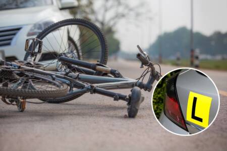 ‘L’ is for the law: Routine driving lesson interrupted to foil alleged bike theft