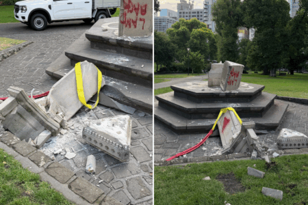 RUMOUR CONFIRMED: Monuments destroyed at Flagstaff Gardens