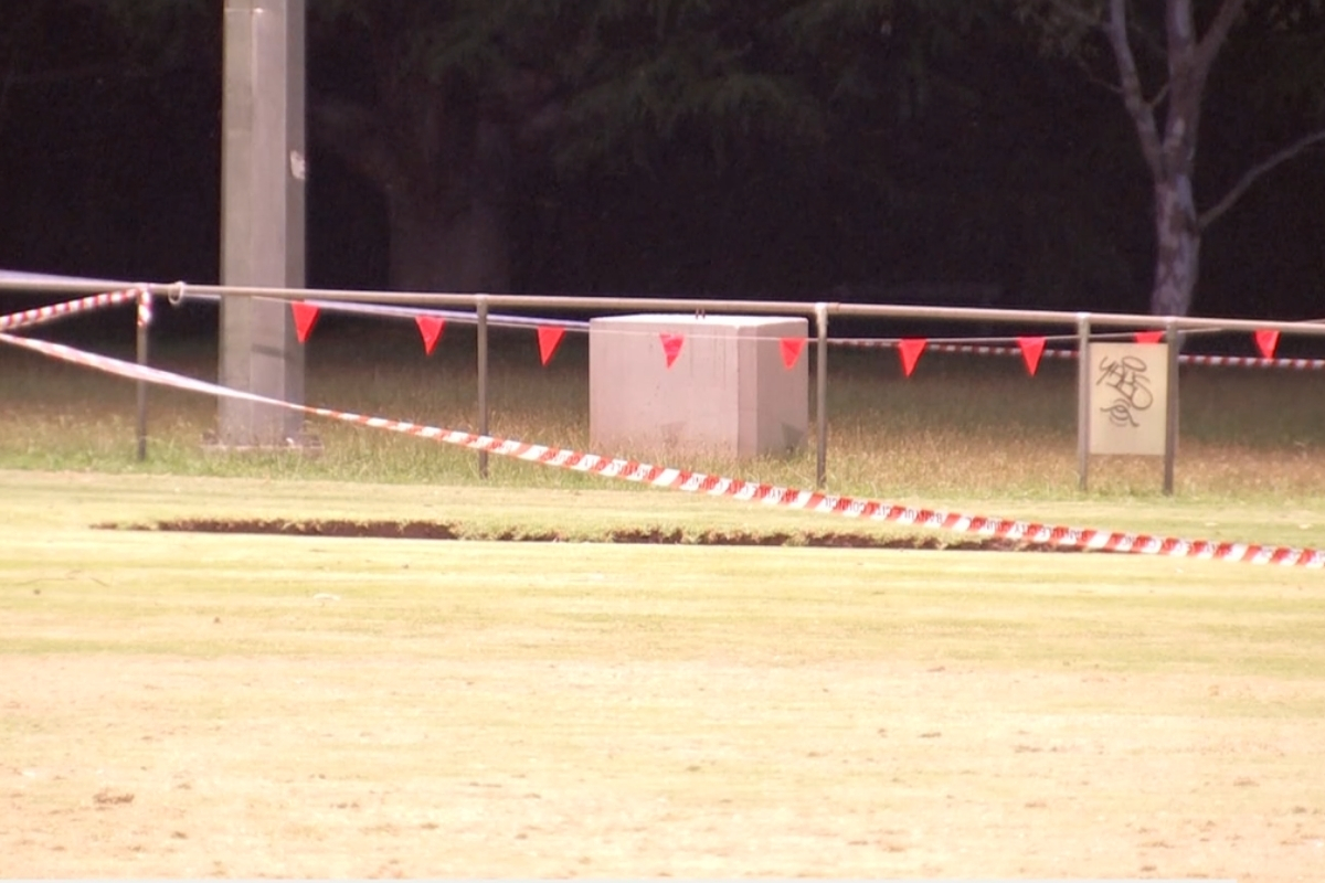 Article image for ‘We need answers’: Huge sinkhole emerges near North East Link tunnelling works