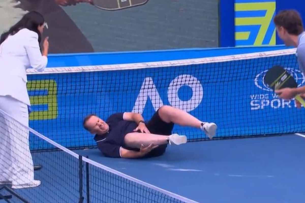 Article image for How Tony Jones is feeling after THAT on-air tumble