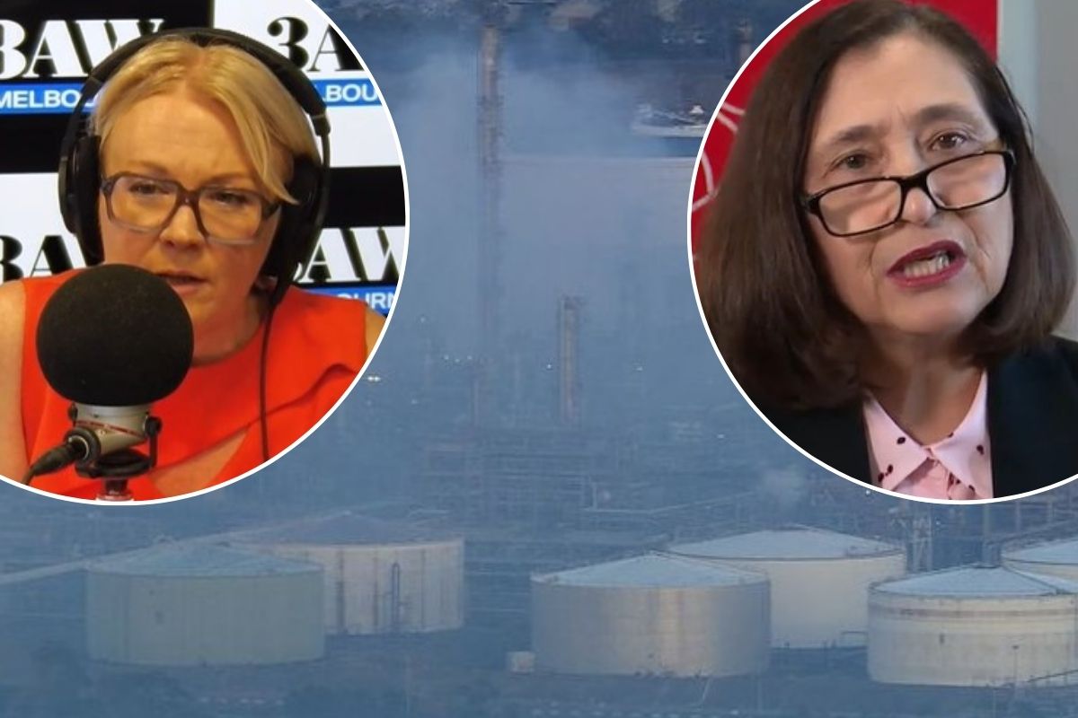 Article image for Heidi Murphy questions Lily D’Ambrosio on cause of big Geelong refinery fire