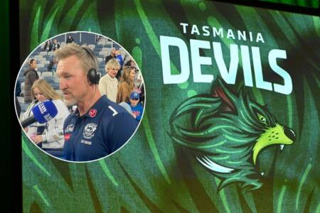 Nathan Buckley questioned on Tasmania head coaching job