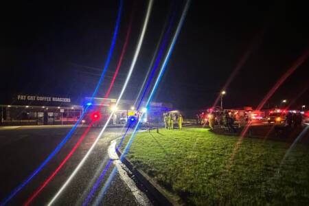 Fire rages through four businesses overnight