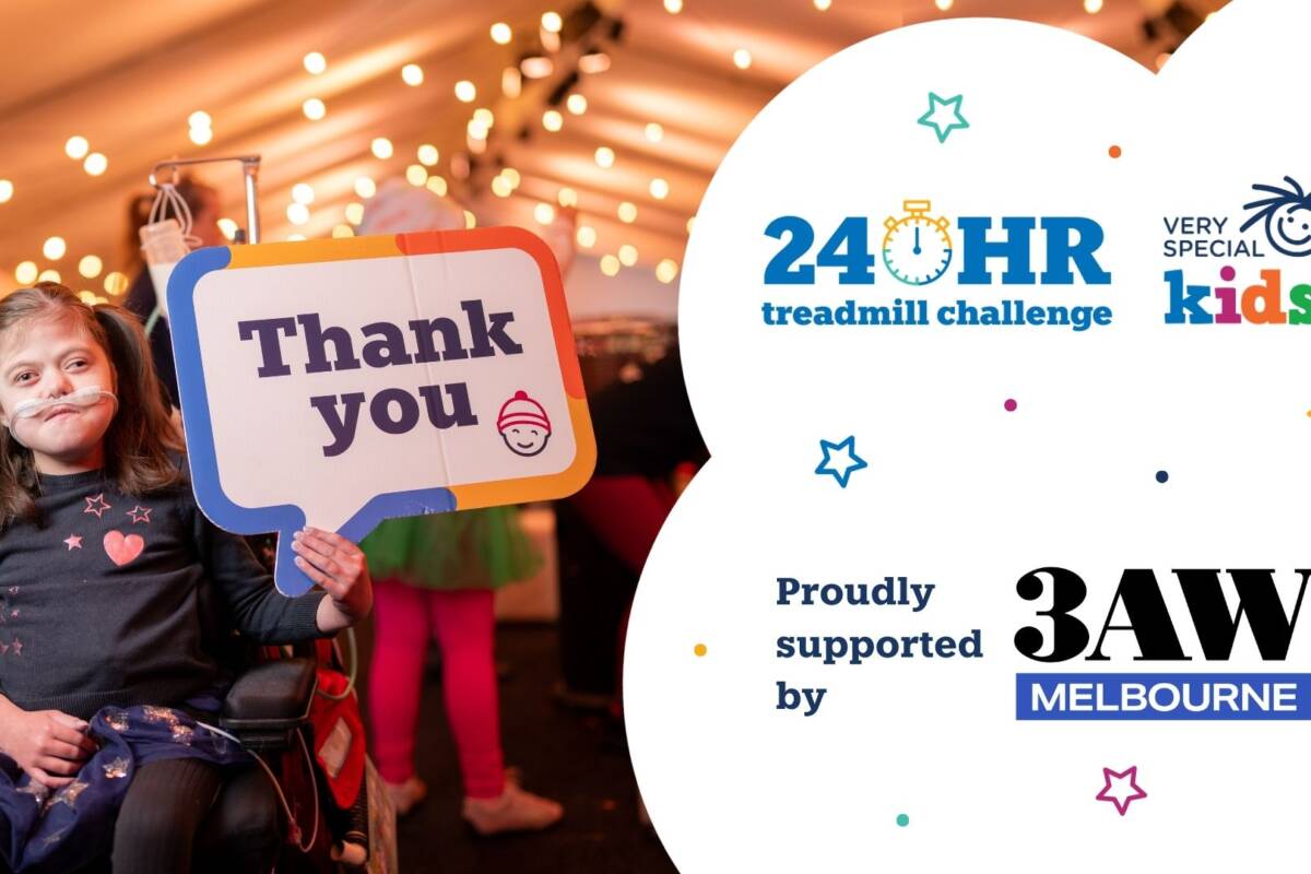 Article image for HOW TO DONATE: 3AW proud to take part in the Very Special Kids 24-Hour Treadmill Challenge