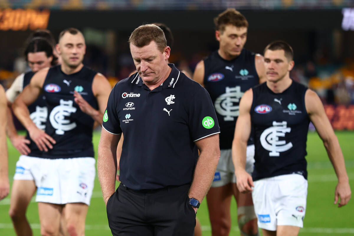 Article image for Michael Voss ‘knows he’s finished’ as coach at Carlton