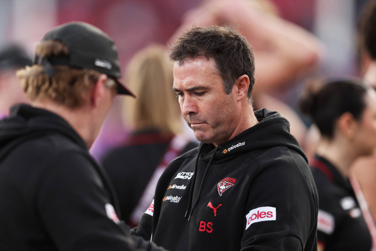Article image for BREAKING: Brad Scott sacked as Essendon coach