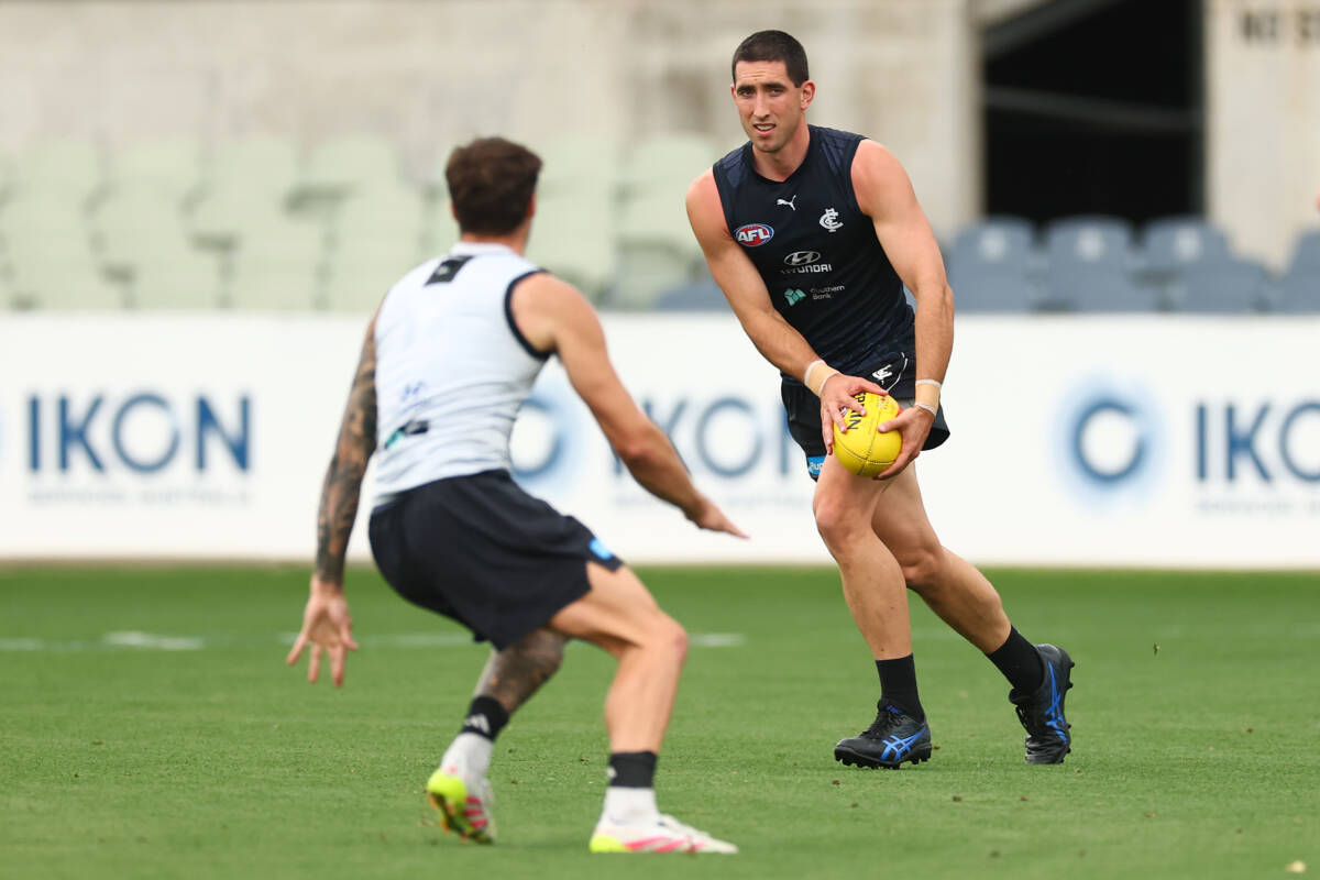 Article image for ‘He’s frustrated’: Carlton footy boss provides update on Jacob Weitering’s injury