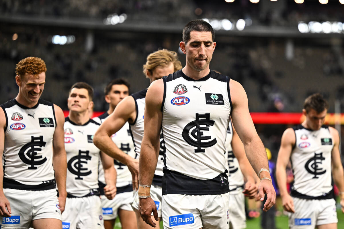Article image for Should Carlton trade Jacob Weitering at season’s end?