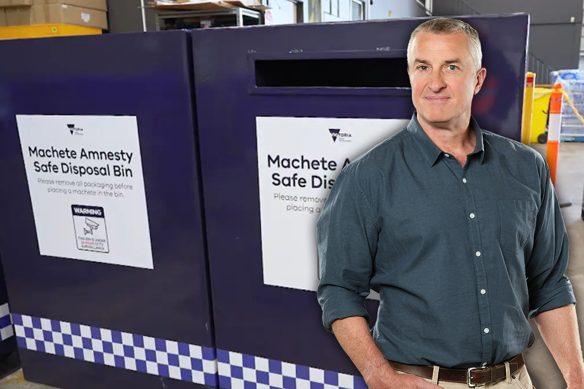 Article image for The aspect of Victoria’s machete ban ad campaign Tom Elliott finds ‘a bit strange’