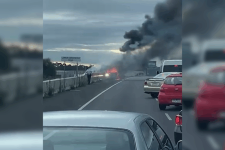 Offenders remain on the run after chaos on major freeway