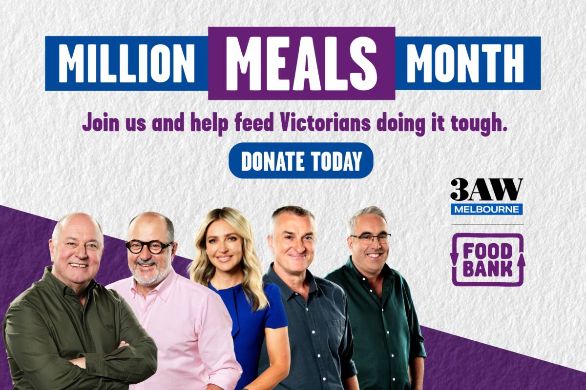 Article image for DONATE NOW: 3AW Million Meals Month